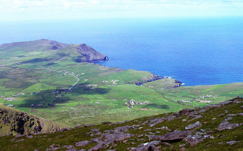 the tiny natural harbout - where the leather boats took off