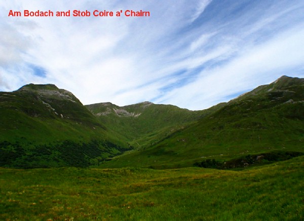 The mountains to the North of Kinlochleven