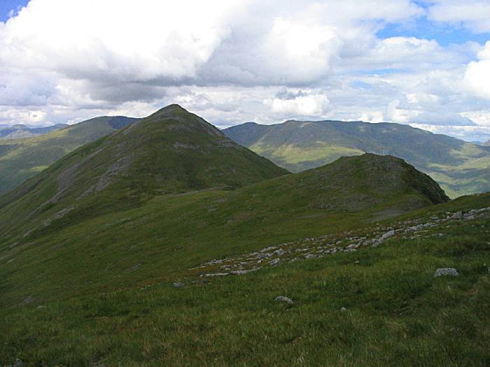down Mam Sodhail, round Carn Eige, and there is Beinn Fhionnlaidh