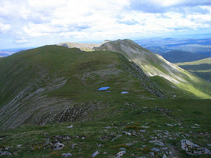 the way down (east) Carn Eige